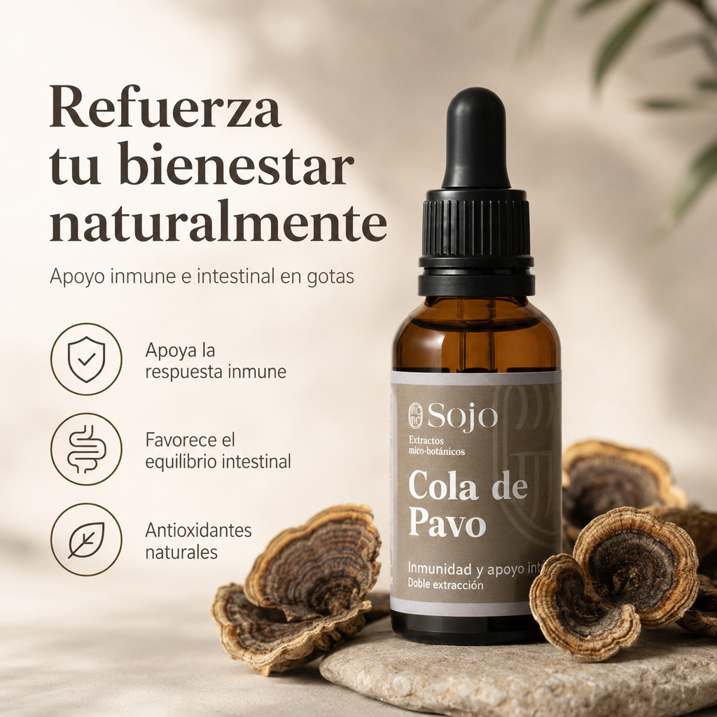 Extracto de Cola de Pavo - Refuerzo para el Sistema Inmune