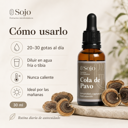 Extracto de Cola de Pavo - Refuerzo para el Sistema Inmune