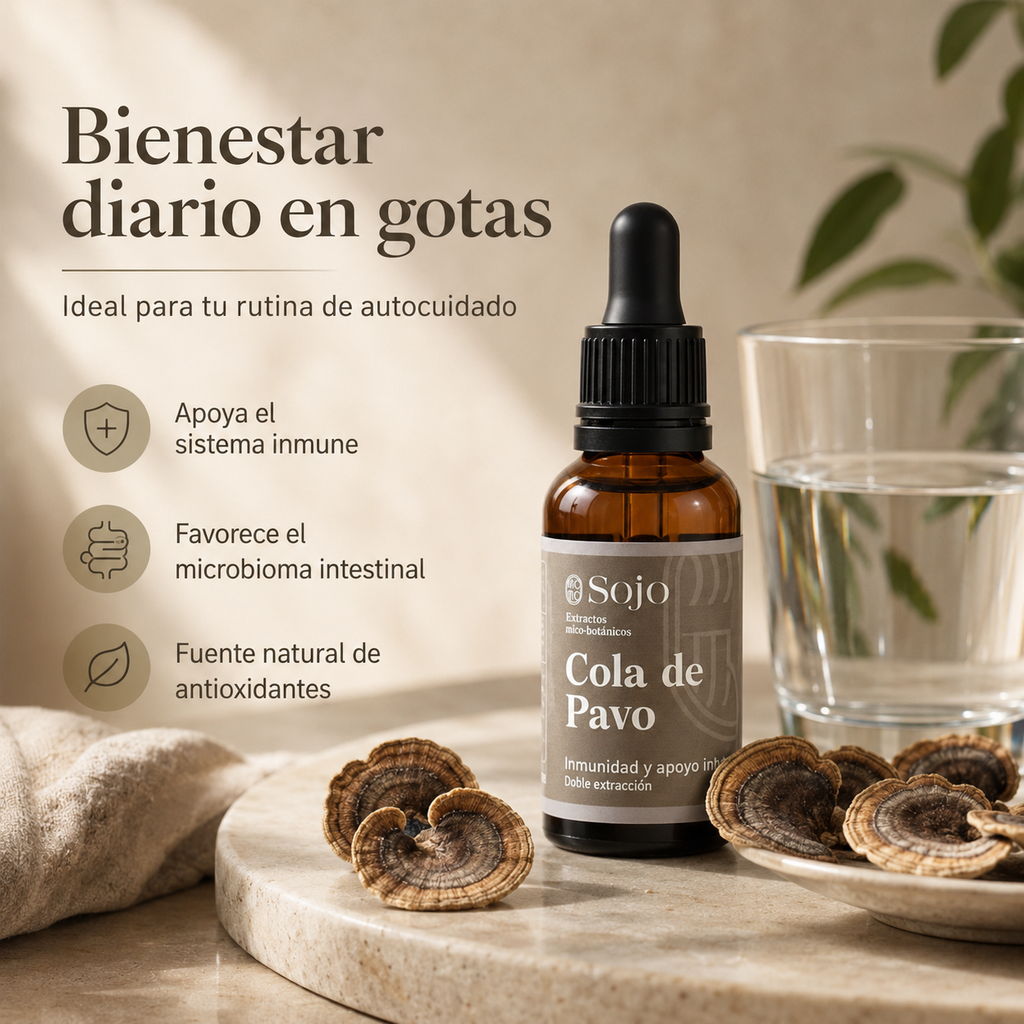 Extracto de Cola de Pavo - Refuerzo para el Sistema Inmune