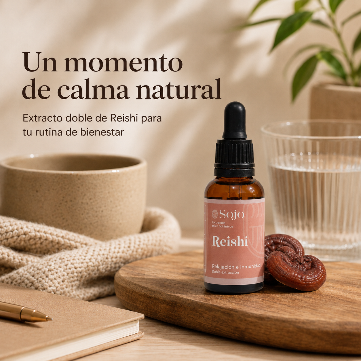 Extracto de Reishi - Hongo Adaptógeno para el Descanso y el Estrés