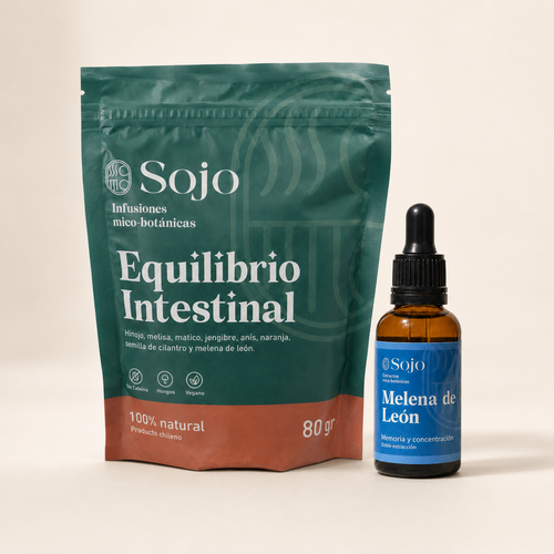 BiPAC Eje Intestino-Mente: Infusión Equilibrio Intestinal y Extracto de Melena de León